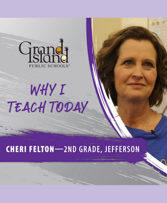  "Why I Teach Today" video thumbnail with Mrs. Felton headshot