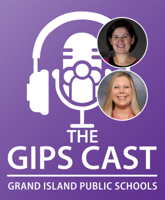 GIPS Cast podcast logo w/ headshots of Kayla Wichman and Jessica Schroeder